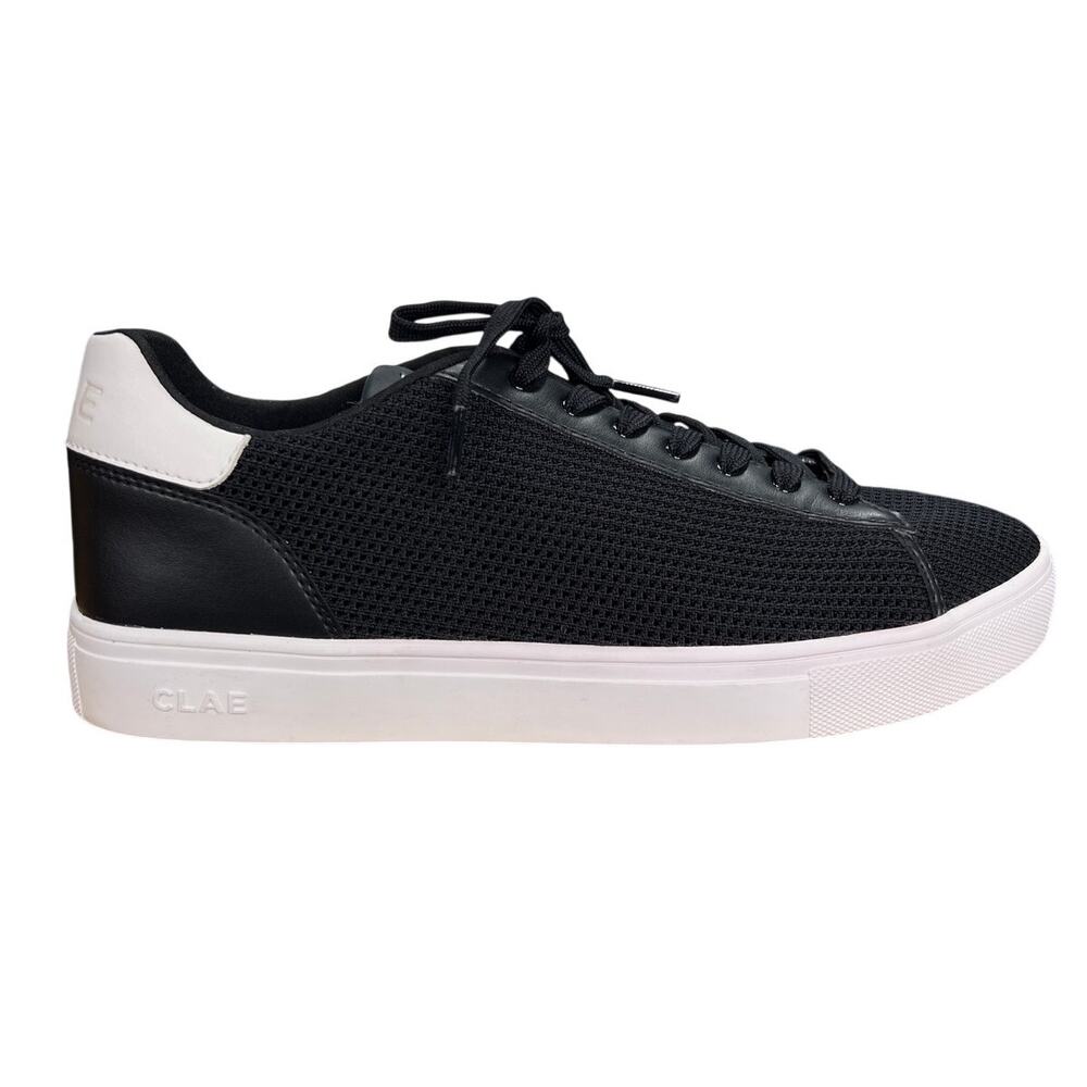 Clae Men's Bradley Black Knit Low Top Sneaker Size US 10